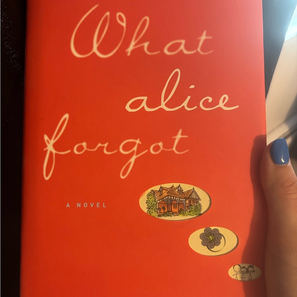 Red Novel Book - 'What Alice Forgot'
